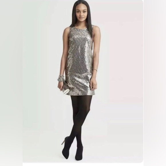 Banana Republic Sequin Cocktail Dress 00P - Picture 2 of 12